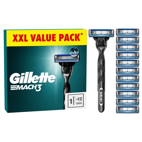 Pmp Gillette Mach3 Value Pack Razor + 11 Blades