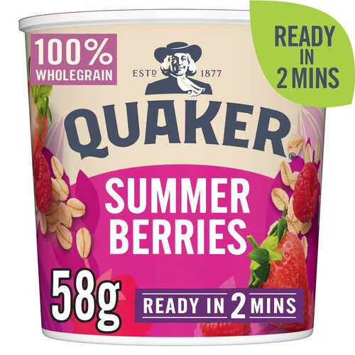 Quaker Oats Oat So Simple Summer Berries Porridge Pot