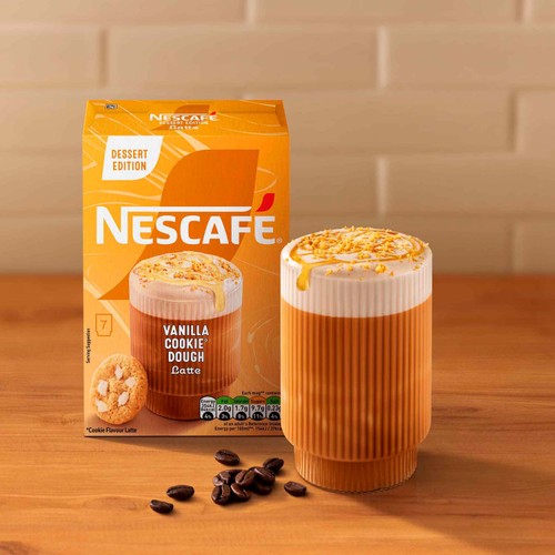 Nescafe Vanilla Cookie Dough Latte Coffee  7x133g Sachets