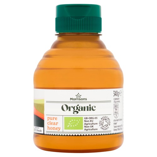 M Organic Squeezy Pure Clear Honey 340g