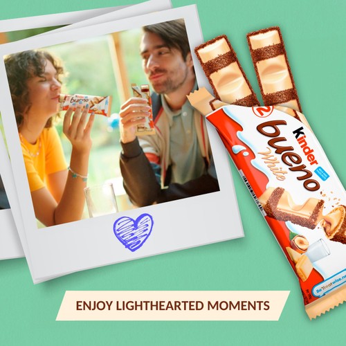 Kinder Bueno White Chocolate & Hazelnut Multipack 3 x 39g