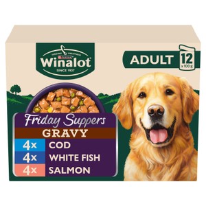 Winalot Friday Suppers Mixed Variety Fish In Gravy Wet Dog Food