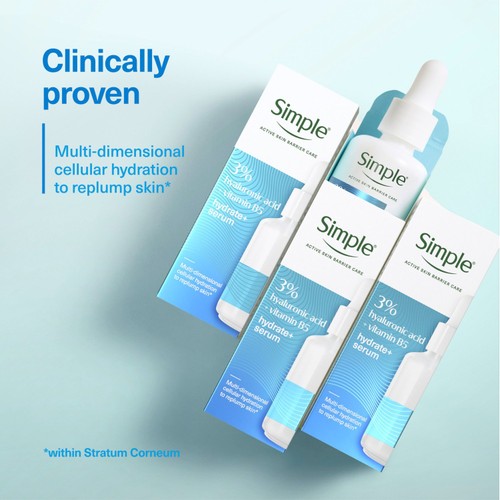 Simple 3% Hyaluronic Acid+B5 Face Serum 30ml