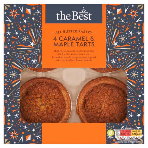 Morrisons The Best Caramel & Maple Tarts 