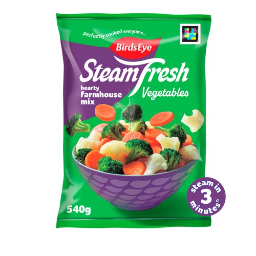 Birds Eye Steamfresh 4 Hearty Farmhouse Mix Steam Bags 540g