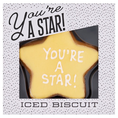 Morrisons You're A Star Iced Biscuit 