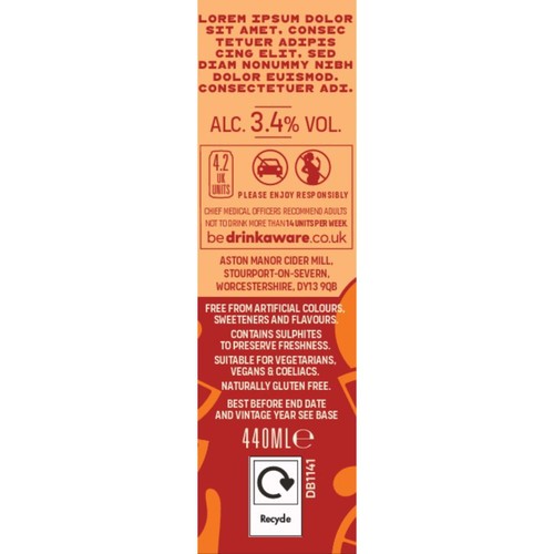 Churchwoods Blood Orange Cider 4 x 440ml