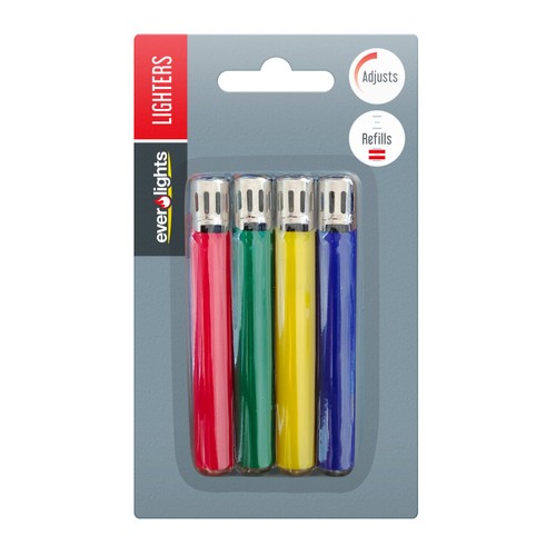 Refillable Electronic Lighters Everlights 4 Pack