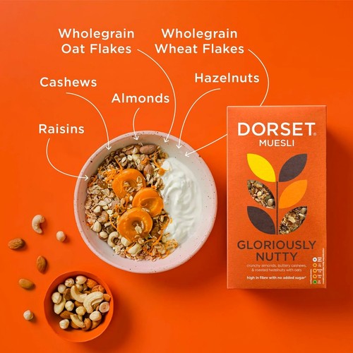Dorset Gloriously Nutty Muesli Breakfast Cereal 500g
