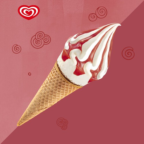 Cornetto Soft Strawberry Ice Cream Cones