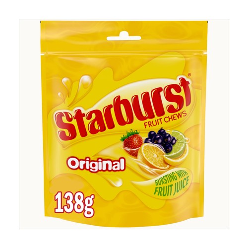 Starburst Original Fruit Chews Pouch 138g