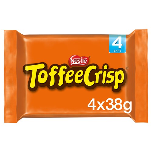 Toffee Crisp Milk Chocolate Bar Multipack 4 Pack