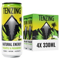 Tenzing Pineapple & Passionfruit Caffeine, Vitamin 4 x 330ml