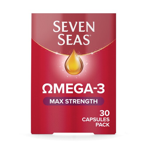 Seven Seas Omega-3 Fish Oil Max Strength with Vitamin D Capsules