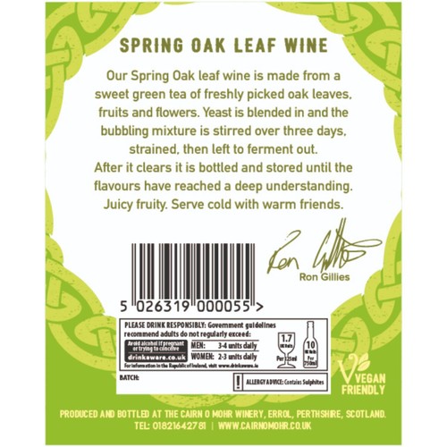 Cairn O'Mohr Spring Oak Leaf Wine 