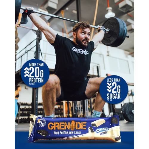 Grenade Protein Bars Oreo White