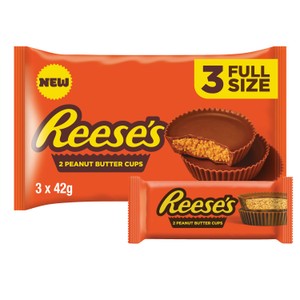 Reese's Peanut Butter Cups  3 x 42g packs
