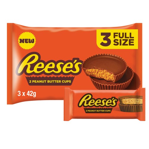 Reese's Peanut Butter Cups  3 x 42g packs