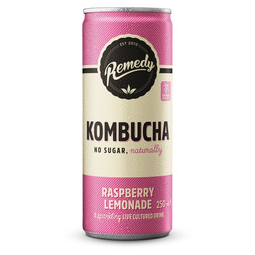 Remedy Kombucha Raspberry Lemonade 