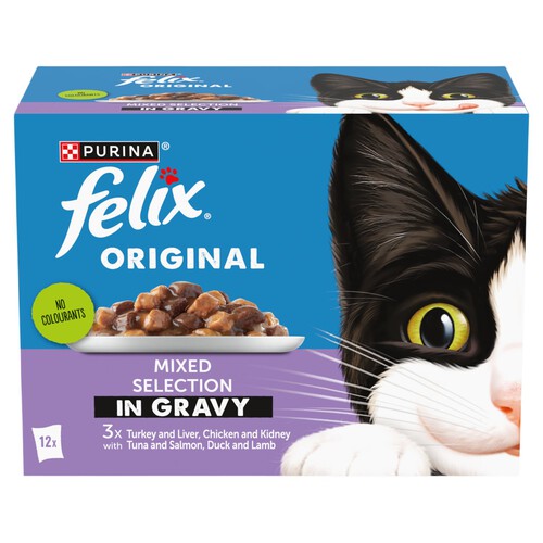 Felix Original Mixed Selection In Gravy Wet Cat Food 