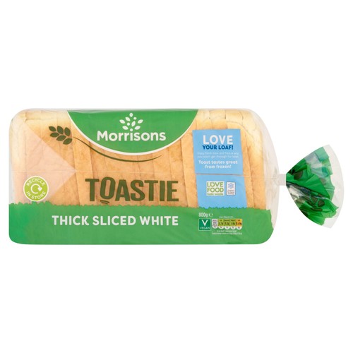 Morrisons toastie thick sliced white bread