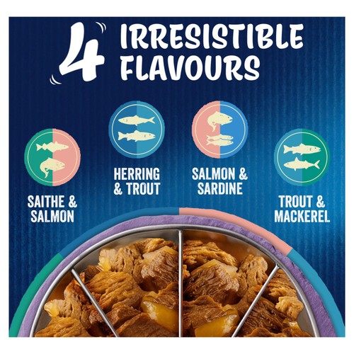 Felix Doubly Delicious Fish Selection in Jelly Wet Cat Food 12x85g