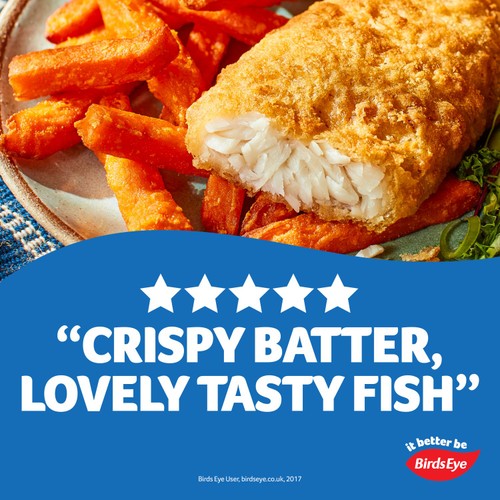 Birds Eye 4 Battered Cod Fillets 400g
