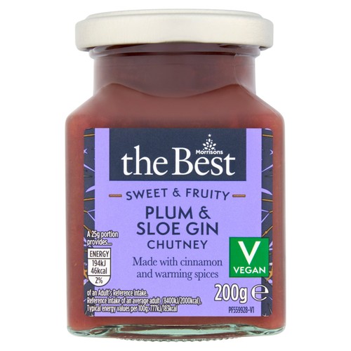 Morrisons The Best Plum & Sloe Gin Chutney 200g