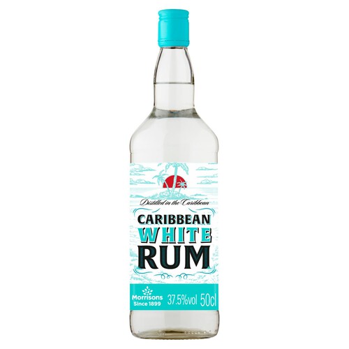 Morrisons White Rum 50Cl Abv 37.5%