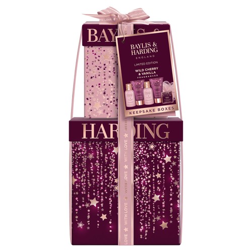 Baylis & Harding Wild Cherry & Vanilla Luxury Pamper Present Gift Set