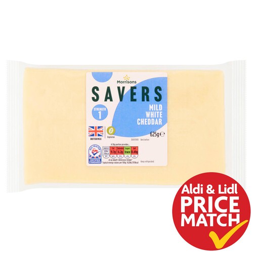 Morrisons Savers Mild White Cheddar