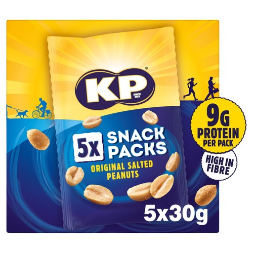 KP Salted Peanuts 5 x Snack Packs
