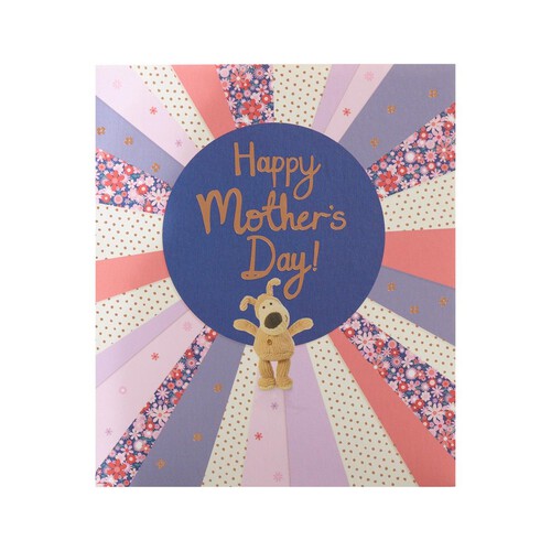 Floral Dog Happy Mother's Day Card 