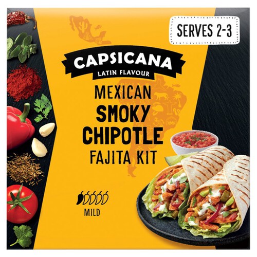 Capsicana Mexican Smoky Chipotle Fajita Kit 