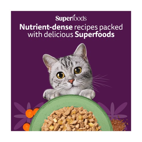 Whiskas 1+ Cat Pouches Superfoods Mixed Selection In Jelly 15x50g
