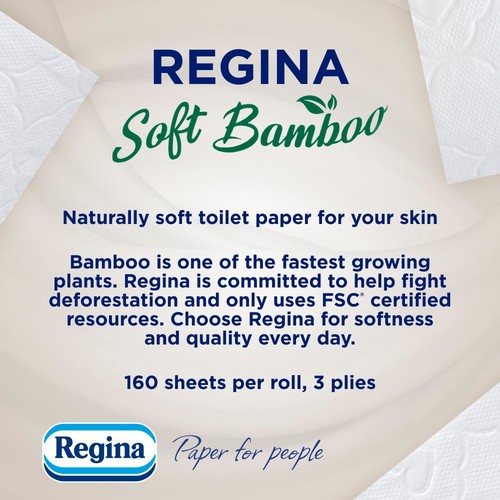 Regina Soft Bamboo Toilet Tissue 9 Rolls