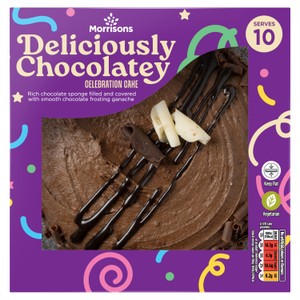 Morrisons Deliciously Chocolatey Celebration Cake Serves 8