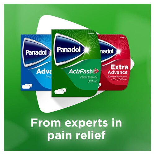 Panadol ActiFast Painkillers Paracetamol 500mg Tablets