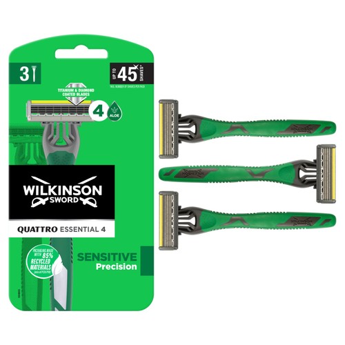 Wilkinson Sword Quattro Essential 4 Disposables 
