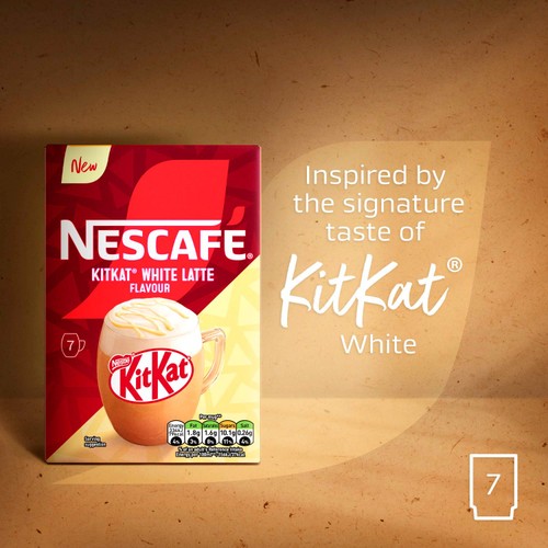 Nescafe Kitkat White Latte Coffee 7 Sachets 140G