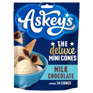 Askeys Deluxe Mini Cones Choc 6X70 G