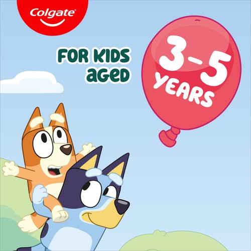 Colgate Kids 2-5 Years Bluey Manual Toothbrush 2 Pack