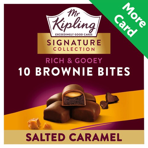 Mr Kipling Signature Salted Caramel 10 Gooey Brownie Bites