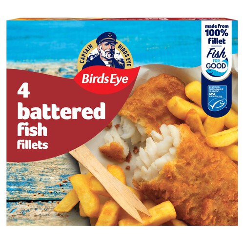 Birds Eye 4 Battered Fish Fillets