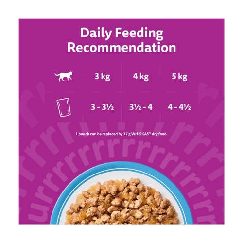 Whiskas Senior 11+ Fish Favourites Wet Cat Food Pouches in Jelly 12 x 85g