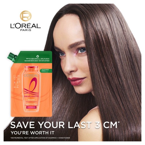 L'Oreal Elvive Dream Lengths Shampoo Refill Pouch 