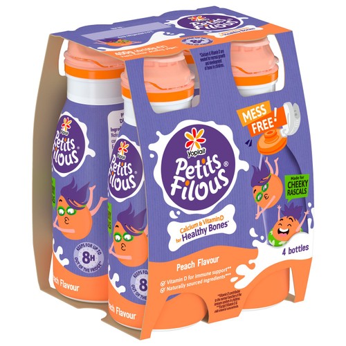 Petits Filous Peach Flavour Drinking Yogurt