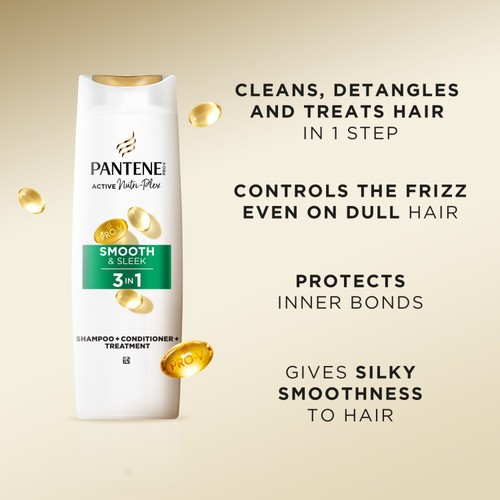 Pantene Smooth & Sleek Pro-V Shampoo 400ml