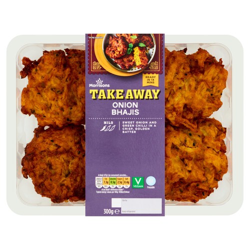 Morrisons Indian 6 Onion Bhajis