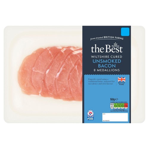 Morrisons Wiltshire Cured Unsmoked Bacon Medallions